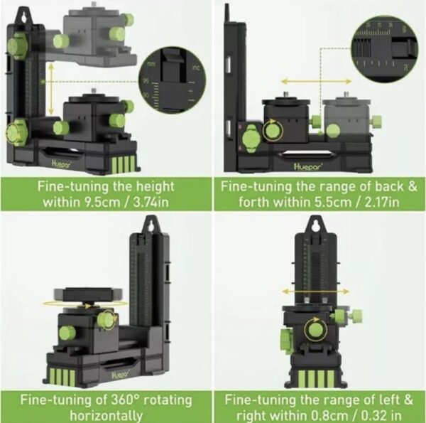 МУЛТИФУНКЦИОНАЛНА - МАГНИТНА СТОЙКА ЗА ЛАЗЕРЕН НИВЕЛИР HUEPAR - Image 2