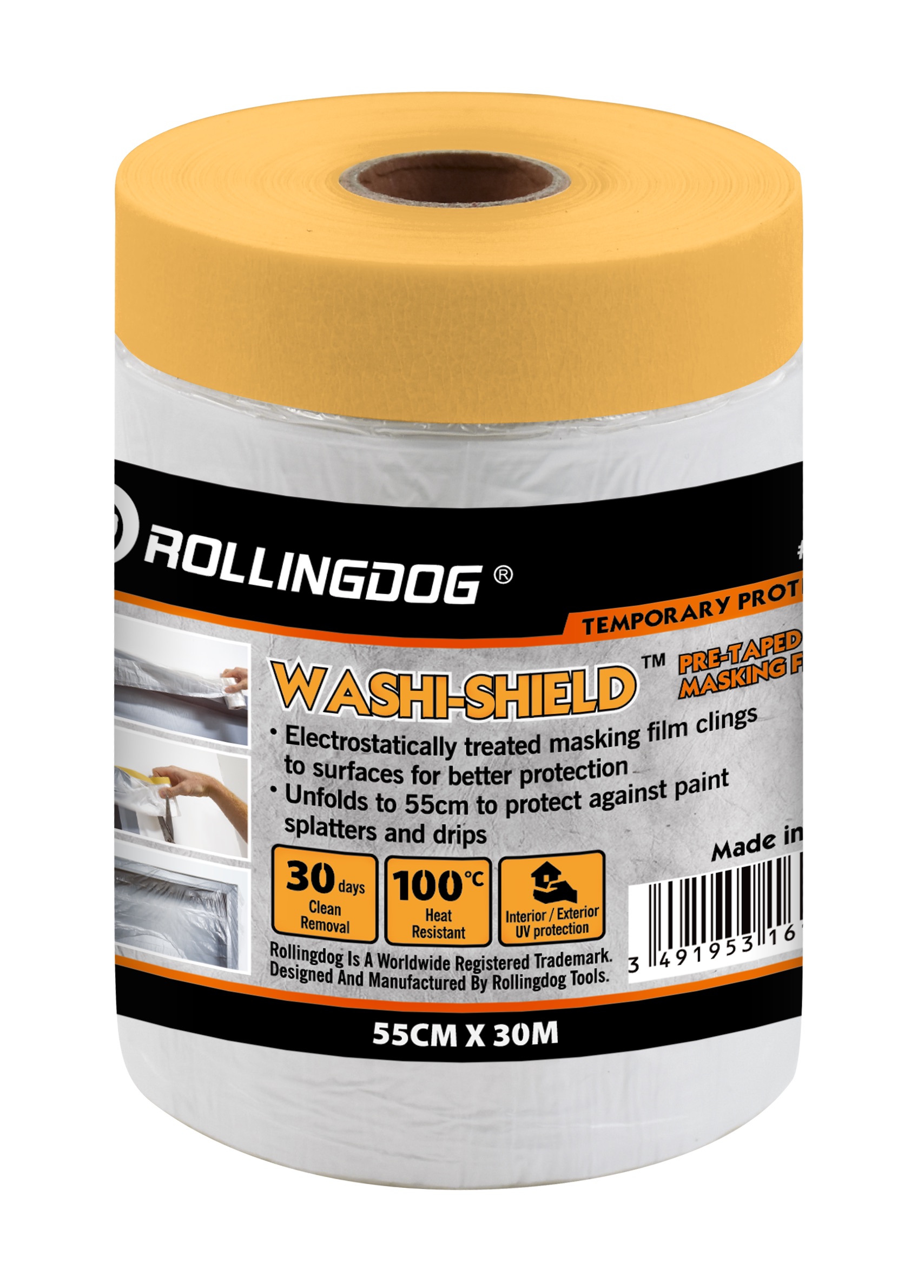 ПОКРИВНО ТИКСО ROLLINGDOG WASHI-SHIELD 8 МИКРОНА 55СМ х 30М