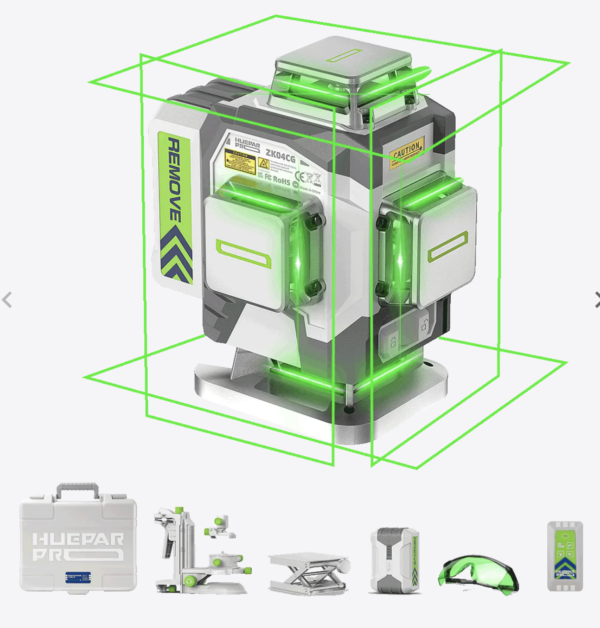 ЛАЗЕРЕН НИВЕЛИР HUEPAR PRO ZK04CG - Image 2