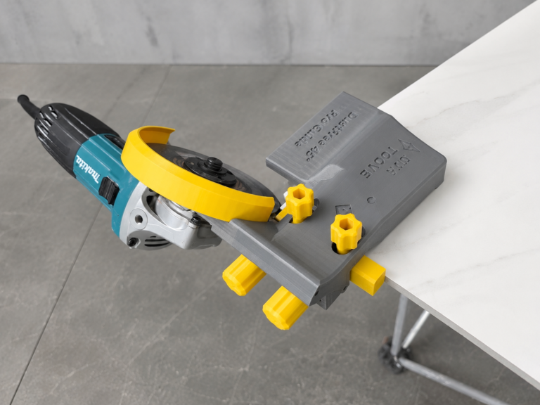 Водач RUVE с прахоулавяне за рязане под 45° за ъглошлайфи Makita GA 5030 и Bosch GWS9